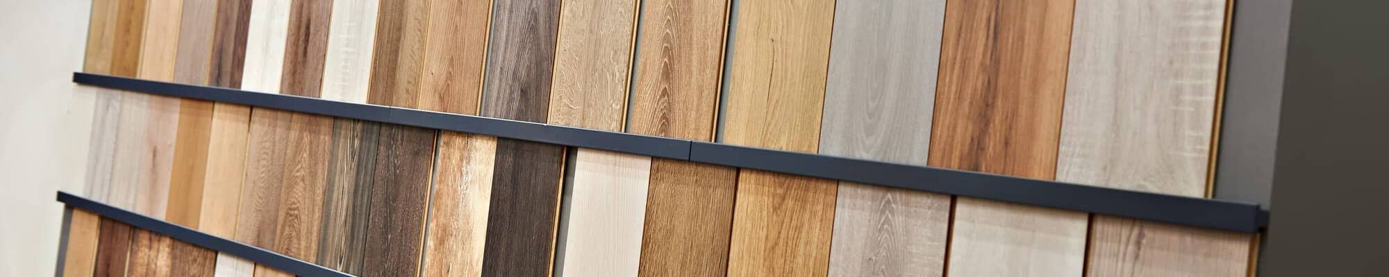 wall of flooring samples